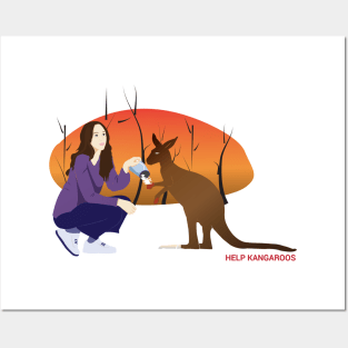 Help Kangaroos Posters and Art